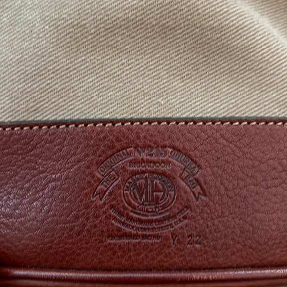 ๐๐HP๐พ๐พGhurka. The original and best. Khaki canvas/leather/brass bucket bag. - Picture 3 of 16